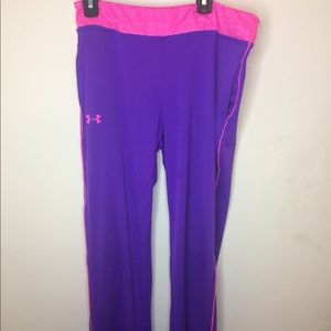 Pink and Purple Under Armour Youth SweatPants